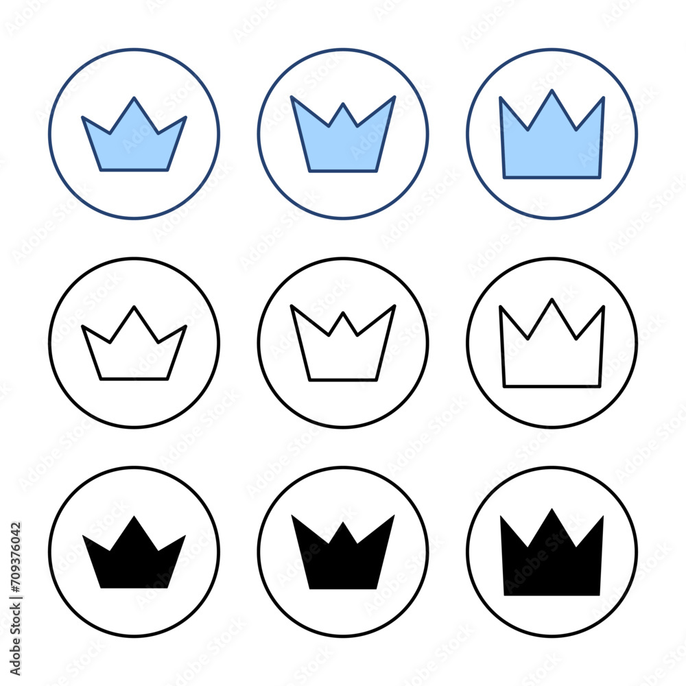 Crown icon vector. crown sign and symbol Crown icon vector. crown sign and symbol