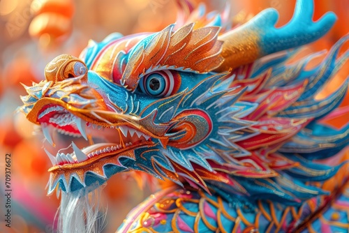 Majestic Chinese Festive Dragon