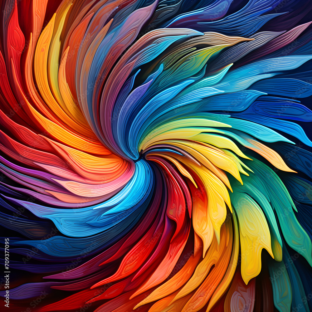 abstract flowing rainbow spiral background abstract flowing rainbow spiral background