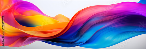 abstract flowing rainbow background photo