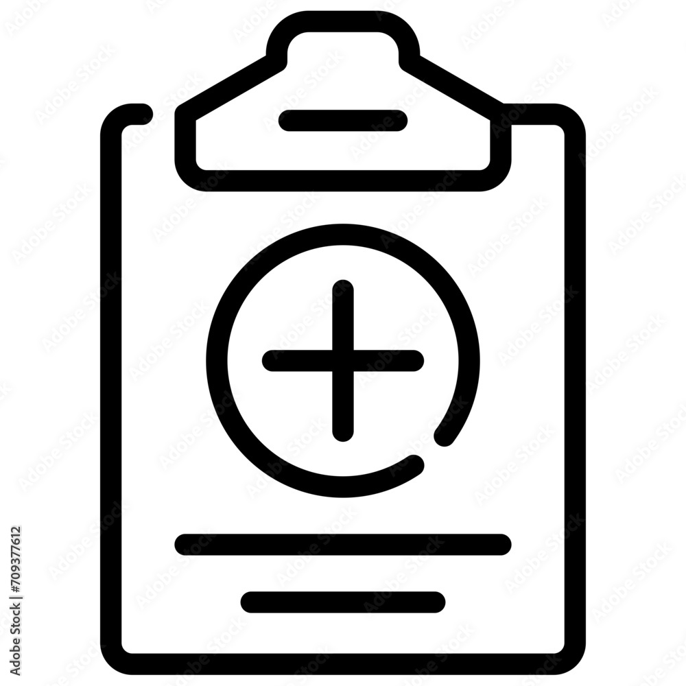 Obraz premium Medical Report Icon