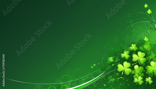 St. Patrick s green abstract background