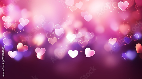 Wallpaper Mural Vibrant Valentine's Day background, hearts background Torontodigital.ca