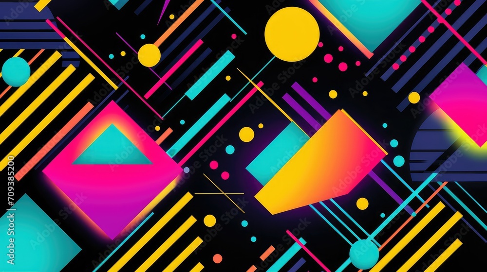 Obraz premium abstract line dynamic background illustration modern vibrant, colorful geometric, sleek trendy abstract line dynamic background