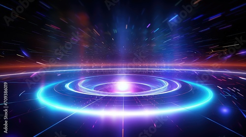 backg futuristic round background illustration technology abstract, modern design, circle space backg futuristic round background