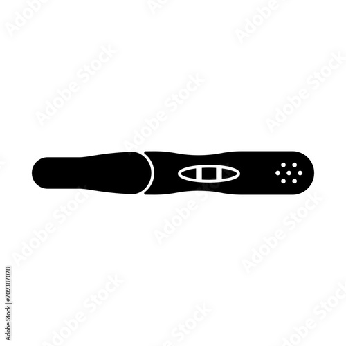 Positive pregnancy test kit in vector