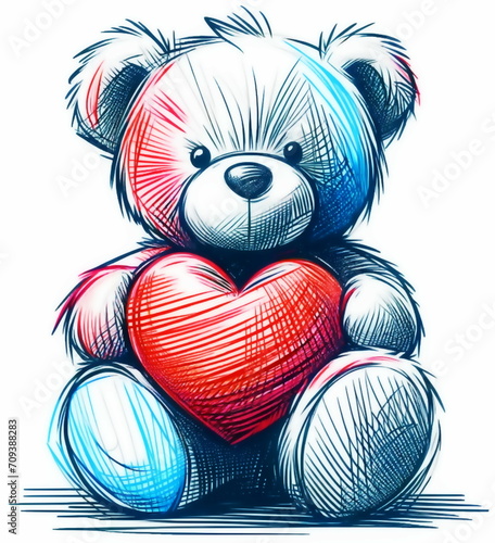 teddy bear with heart