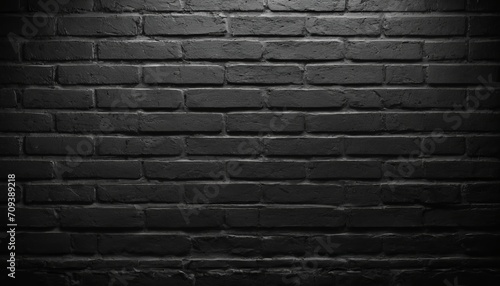 black brick wall