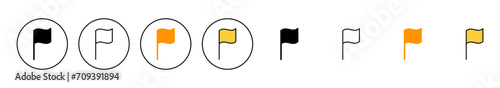 Flag icon set vector. Gps location pin map. Location marker symbol.