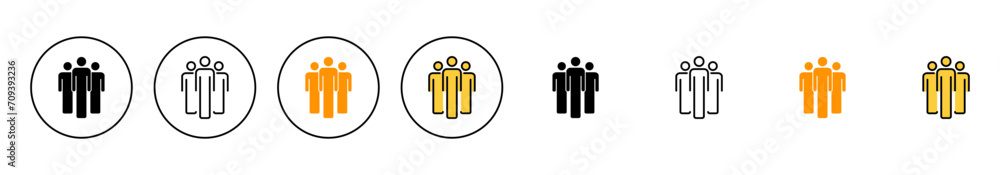 People icon set vector. person sign and symbol. User Icon vector People icon set vector. person sign and symbol. User Icon vector