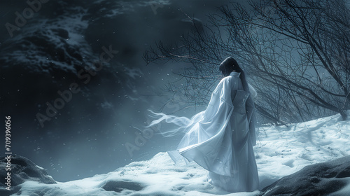 雪女のイメージ - image of Snow Woman - No1-14 Generative AI photo