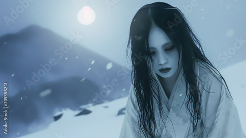 雪女のイメージ - image of Snow Woman - No1-4 Generative AI photo