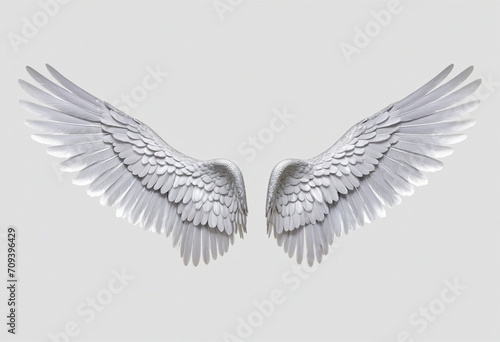 Angel Wings Isolated on Transparent Background, 