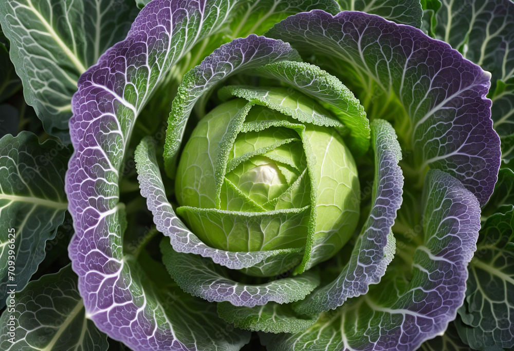 Fototapeta premium Ornamental Cabbage Supervisor