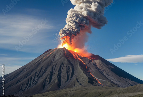 Tungurahua volcano eruption in Ecuador on 30/11/2011 captured with Canon EOS 5D Mark II photo