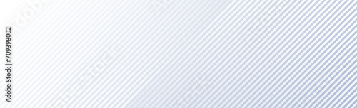 Light blue diagonal gradient line footer background. Abstract grey oblique stripe wallpaper. Wide geometric universal header. Vector tech backdrop for flyer, poster, banner, brochure, booklet, footer