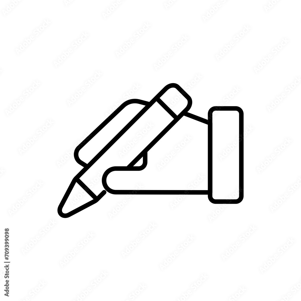 Writing outline icons, minimalist vector illustration ,simple transparent graphic element .Isolated on white background Writing outline icons, minimalist vector illustration ,simple transparent graphic element .Isolated on white background