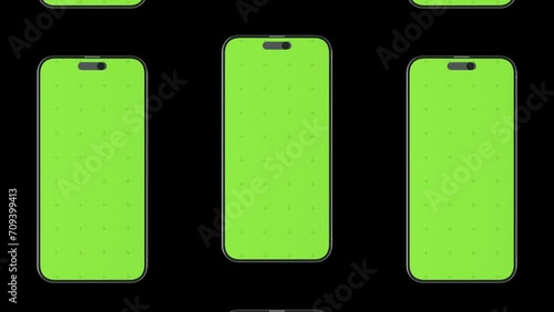 Smartphone mockup animation based on ip 14 15 pro max, for ui/ux design, infographics, online business, app design, marketing, photography and any design you want to load on it.