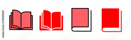 Free Download Book icon set illustration. open book sign and symbol. ebook icon - GFXLoad