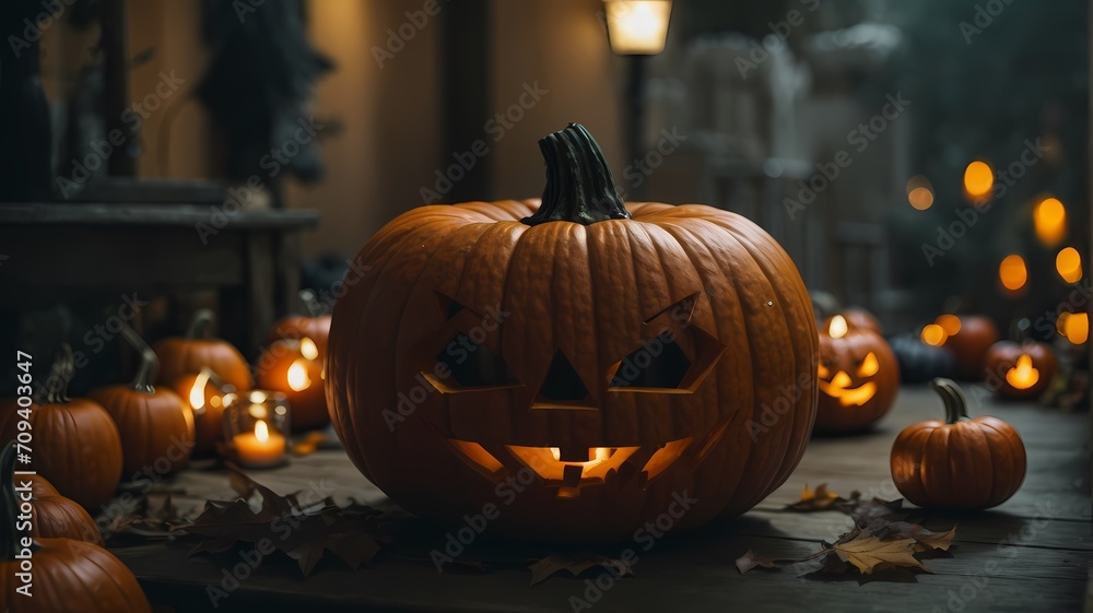 jack o lantern in the garden jack o lantern in the garden