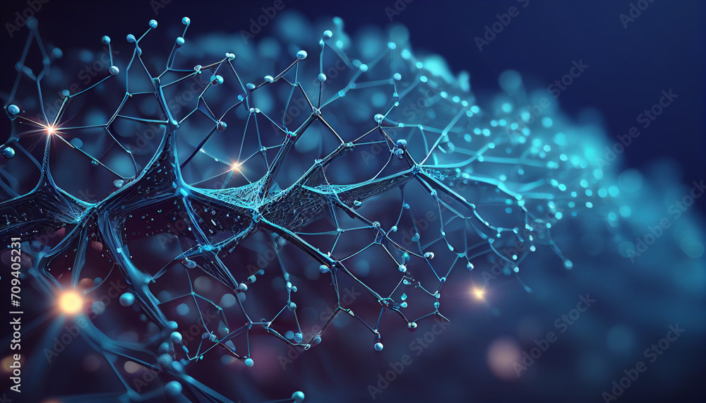 Abstract blue sparkle particles background , Hyper realistic, wallpaper ...