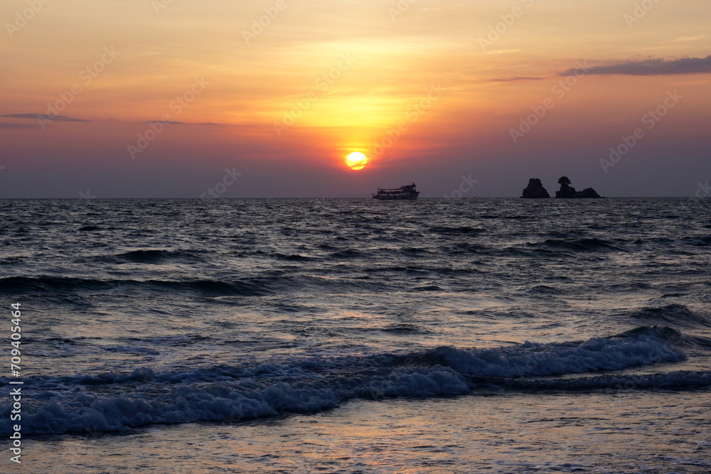 beautiful sunset over the sea beautiful sunset over the sea