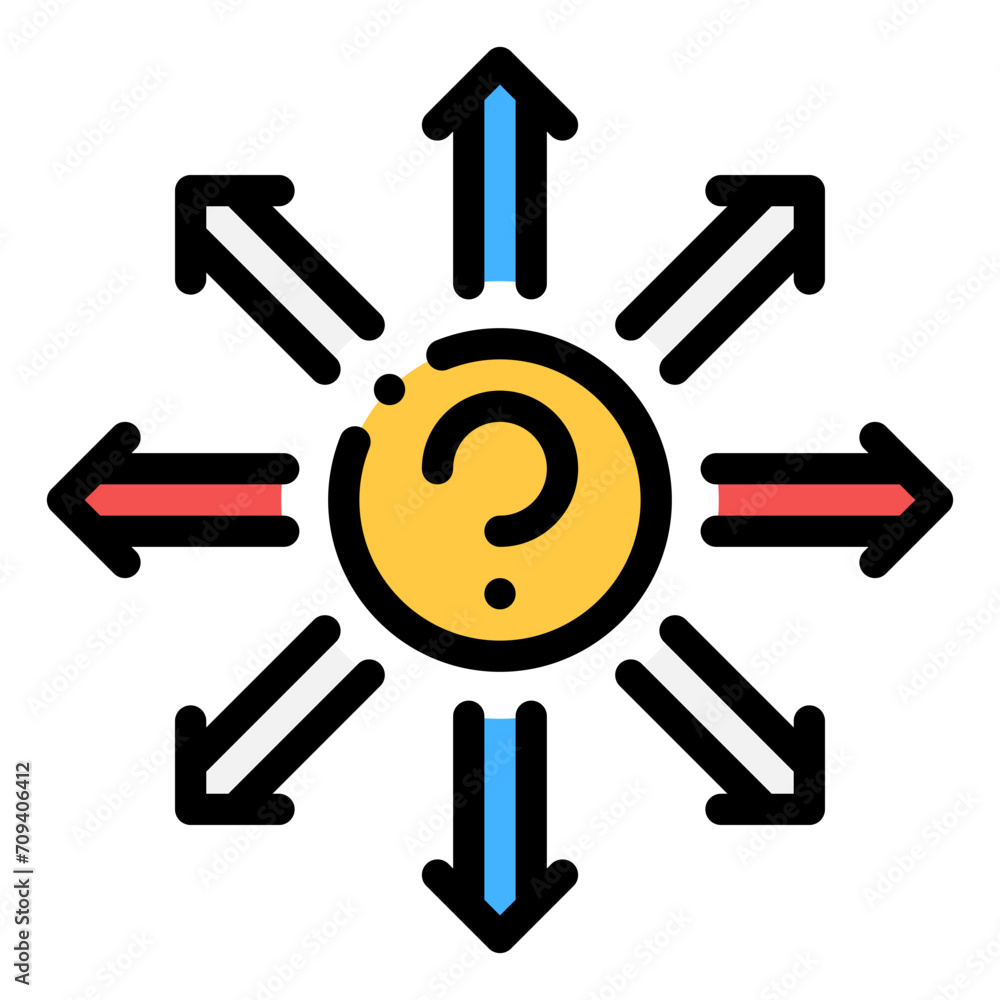 Obraz premium problem solving icon