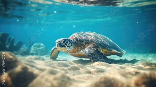 Closeup of a sea turtles flipper  highlighting the importance of protecting their nesting beaches and their fragile ocean habitats.