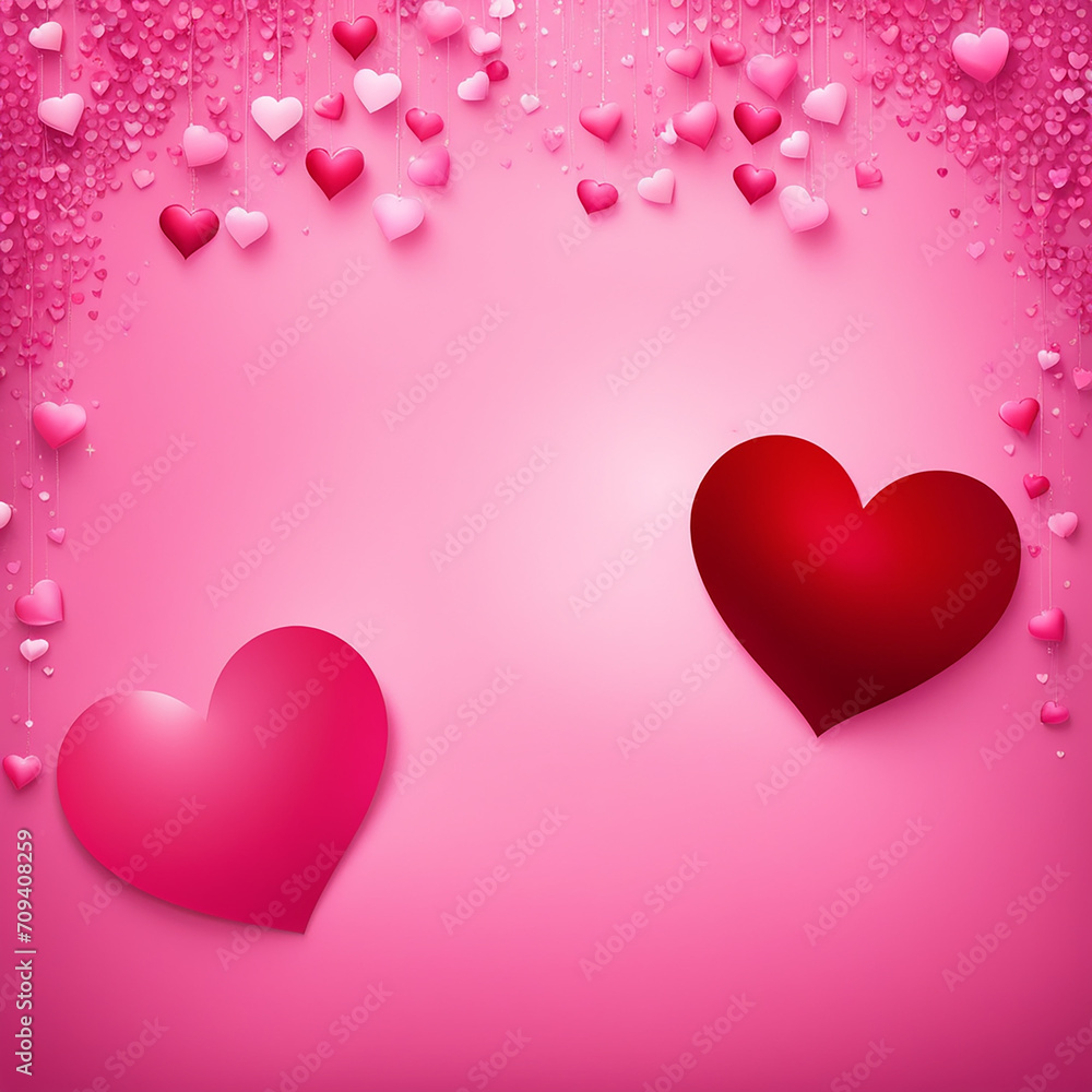 Abstract Valentine day background, valentine texture. Love concept. pink, red background, Valentine day banner design for use.