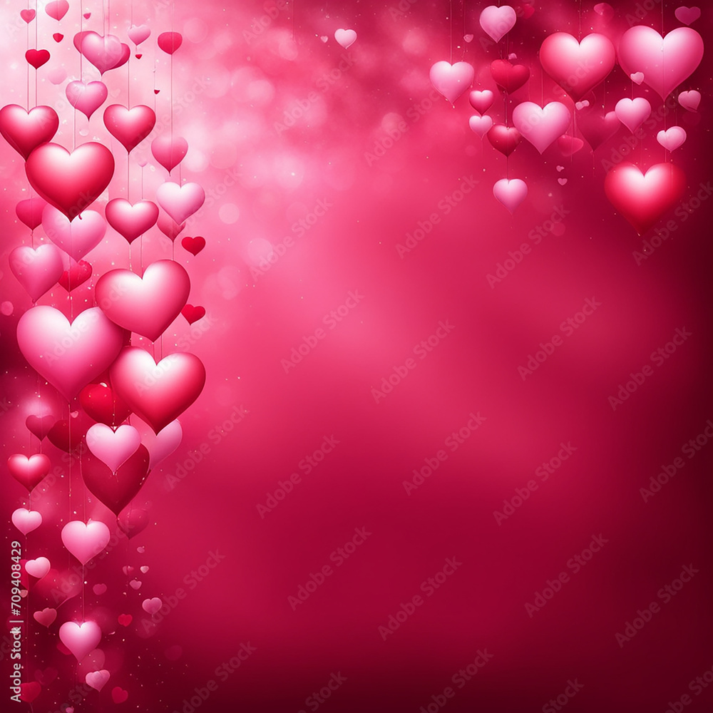 Abstract Valentine day background, valentine texture. Love concept. pink, red background, Valentine day banner design for use.