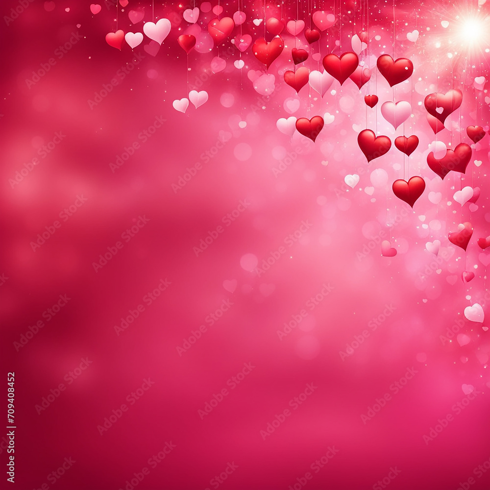 Abstract Valentine day background, valentine texture. Love concept. pink, red background, Valentine day banner design for use.