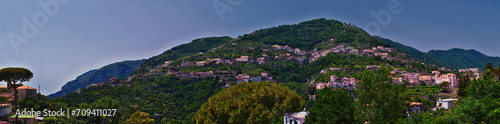 Amalfi Coast, coastline along the southern edge of the Sorrentine Peninsula, Campania region. Italy 2023.