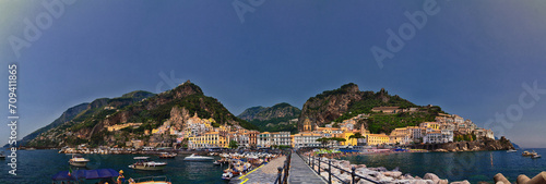 Amalfi Coast, coastline along the southern edge of the Sorrentine Peninsula, Campania region. Italy 2023. photo