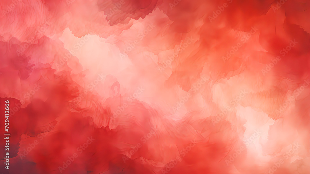 red water color background