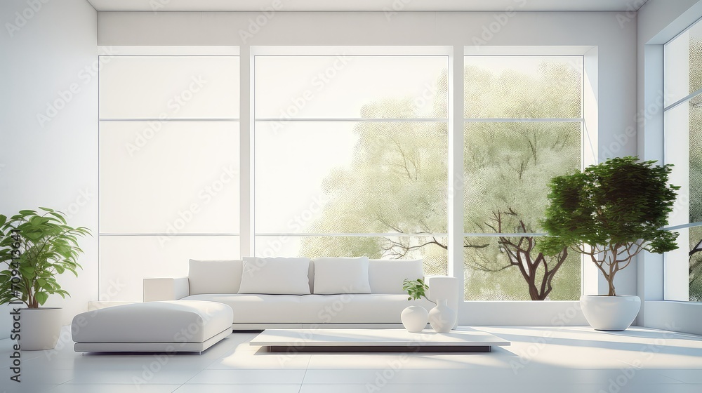 Fototapeta premium rustic room interior background illustration industrial bohemian, eclectic contemporary, elegant chic rustic room interior background