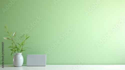 soft green pastel background illustration light mint  pale calm  serene tranquil soft green pastel background