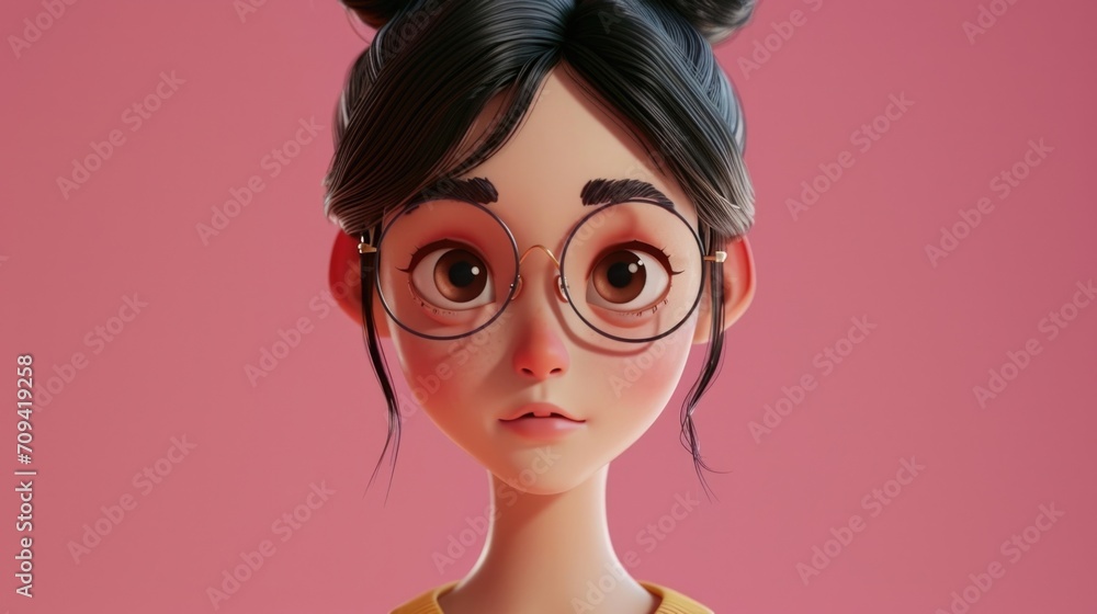 Cartoon digital avatar of Timeless Tina