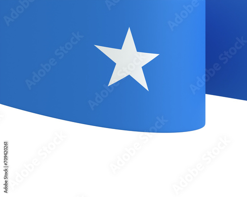 Somalia flag element design national independence day banner ribbon png 