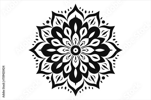Fototapeta Naklejka Na Ścianę i Meble -  Mandala Design patterns Vector, simple mandala design,mandala design mehndi,mandala design patterns