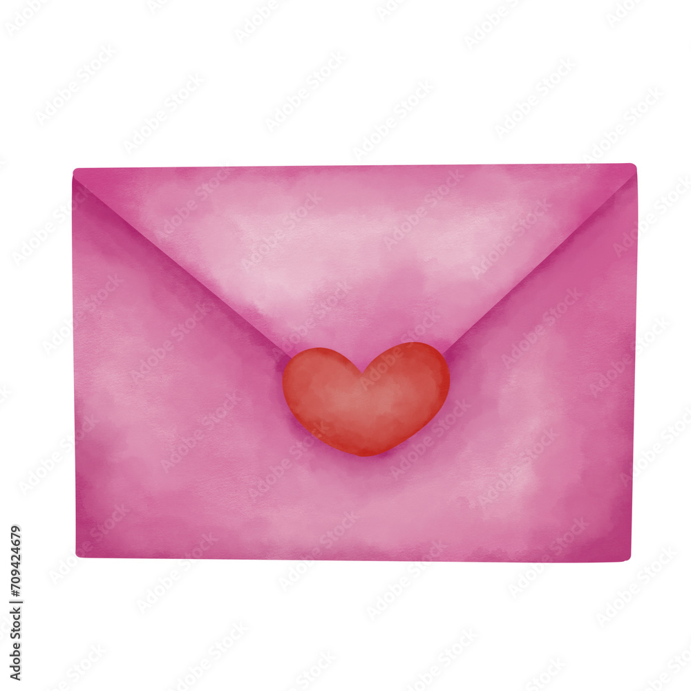 envelope with heart envelope with heart