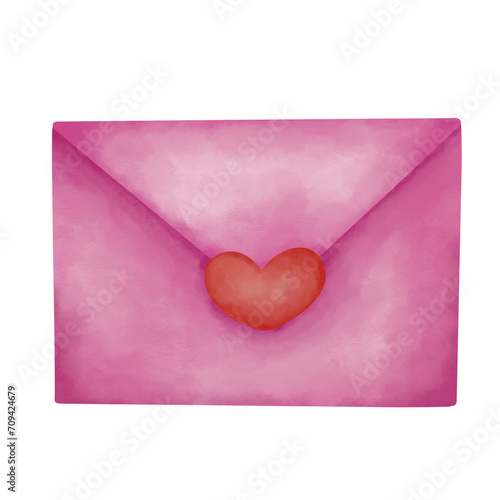envelope with heart © Uraiwan