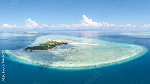 Aerial view of the Maiga island  Semporna Sabah  Malaysia.