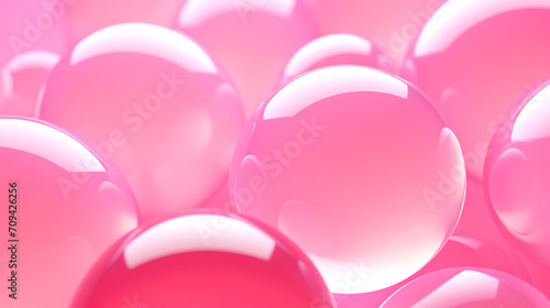 美しいピンク色の球体 photo