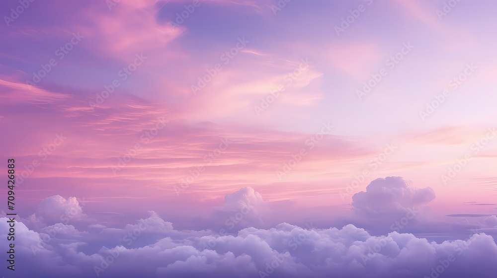 tranquil soft sky background illustration blue ethereal, dreamy heavenly, pastel fluffy tranquil soft sky background