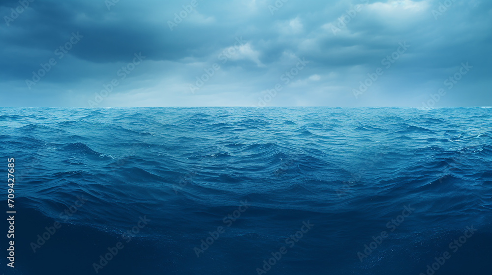 blue sea illustration