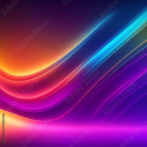 Smart and digital neon wave colorful  background 