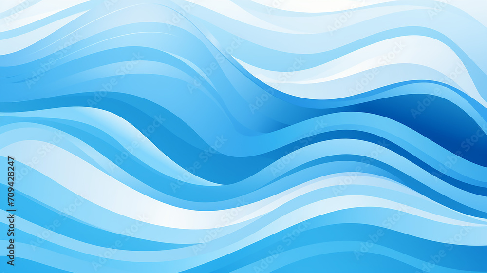 Fototapeta premium blue water wave line deep sea pattern background banner