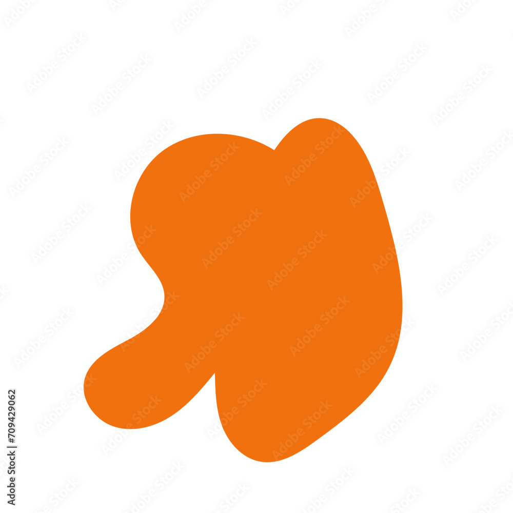 Orange abstract shapes blob vector Orange abstract shapes blob vector