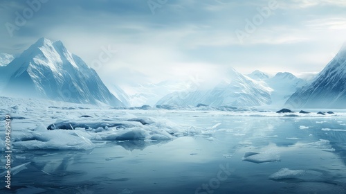 snow nature ice background illustration glacier crystal, arctic polar, chill serene snow nature ice background