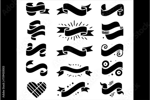 Free Ribon clipart Vector Bundle Set, Free Ribon Vector For T-shirt Design, ribon vector set, ribbon vector, ribbon clip art